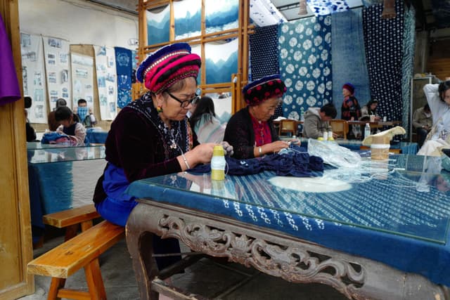 Tie-dyeing art of the Bai ethnic group